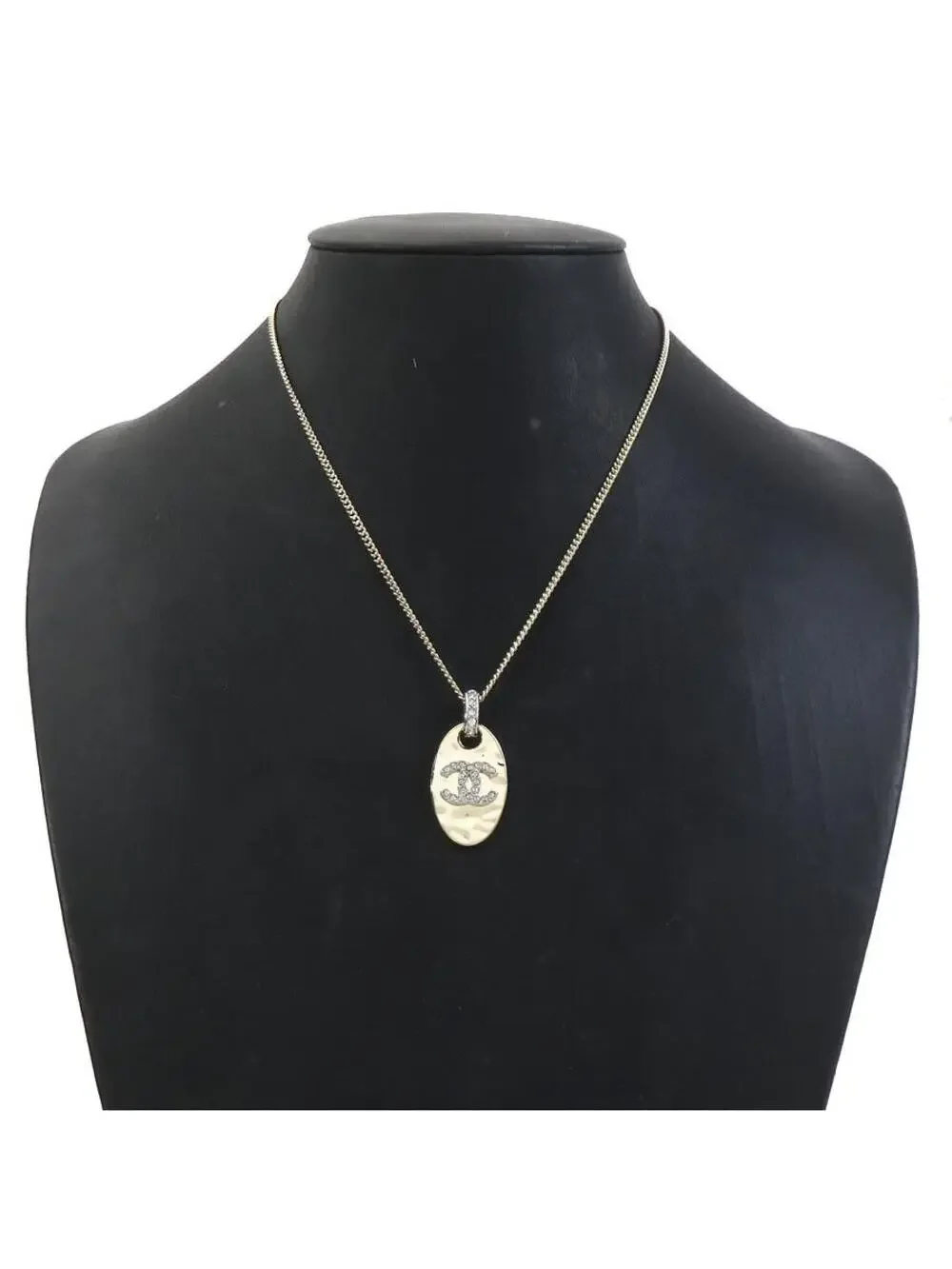 Auth Chanel Cc Logo Necklace Gold Metal #293541C62B